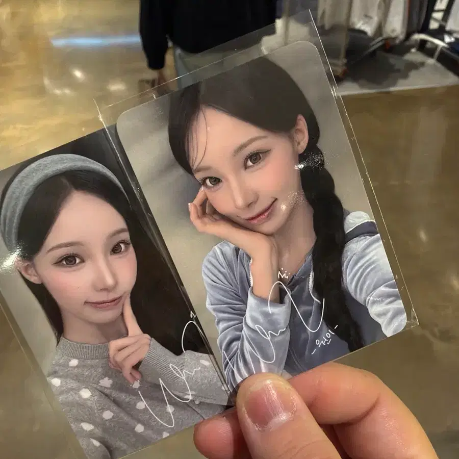 와키윌리 리센느 원이 포토카드 버전1&2 미개봉