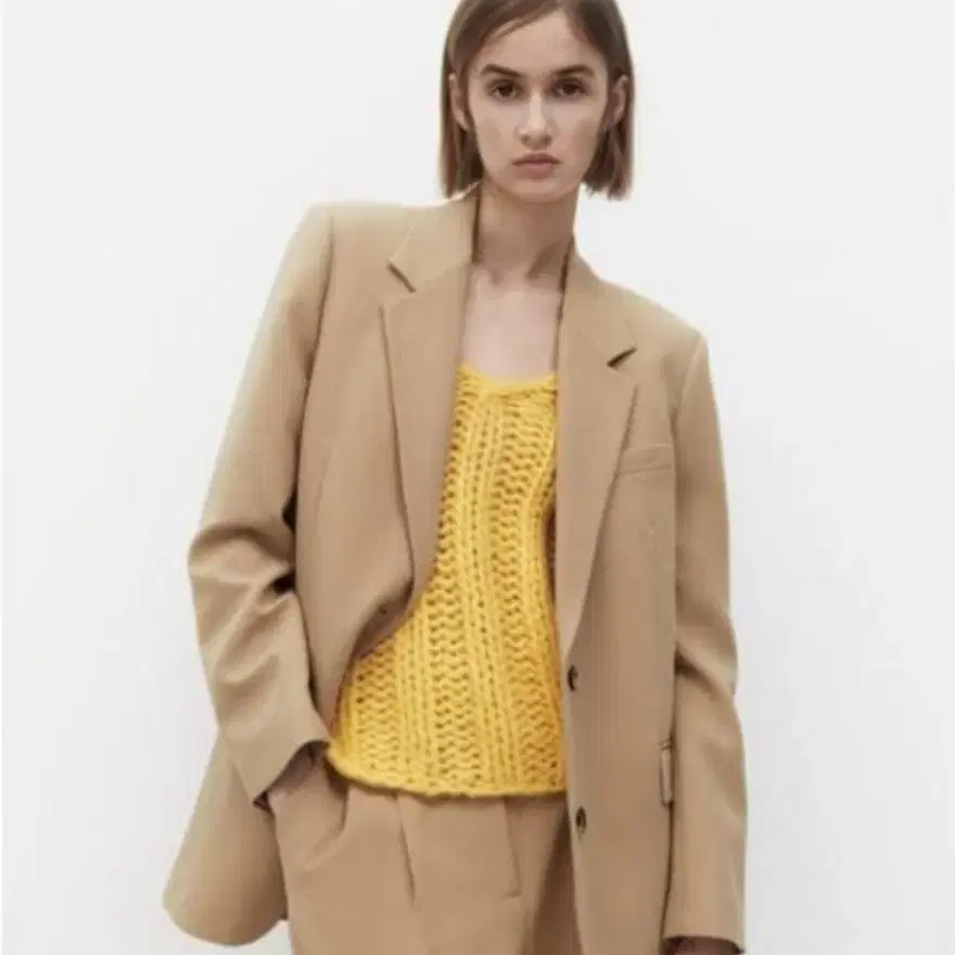 자라 베이지색상 자켓~s사이즈 넉넉