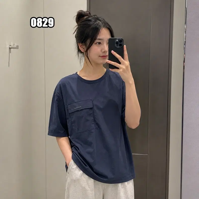 2XL 몽벨 유니 액티브 우븐 포켓 반팔 티셔츠