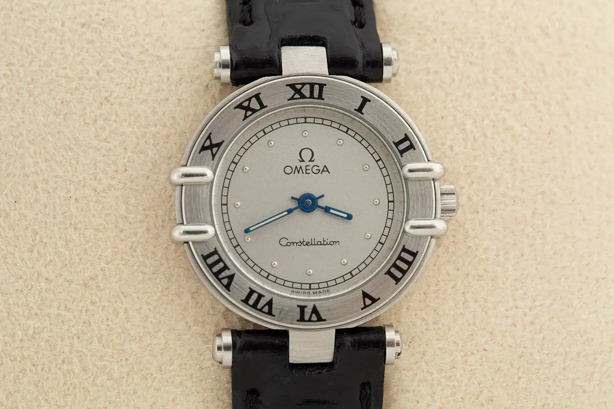 오메가 컨스텔레이션 OMEGA Constellation 실버 다이얼 여성용 쿼츠 시계