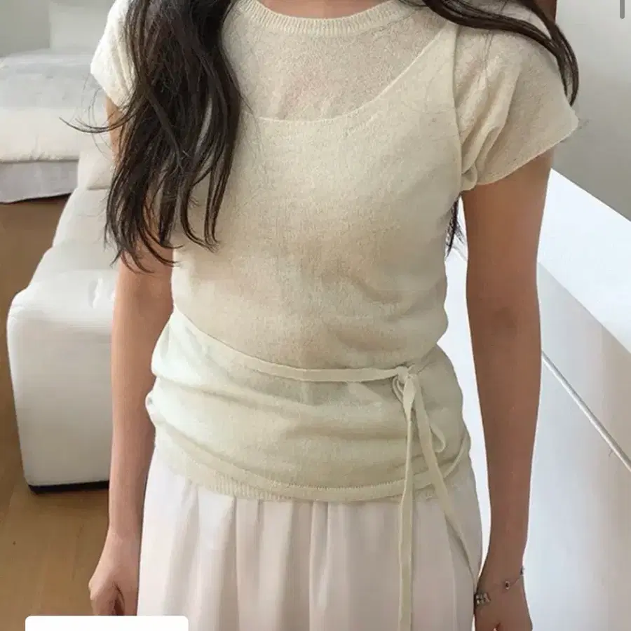 킨다베이지 만다린 알파카 하프니트, 뷔스티에 총 2장