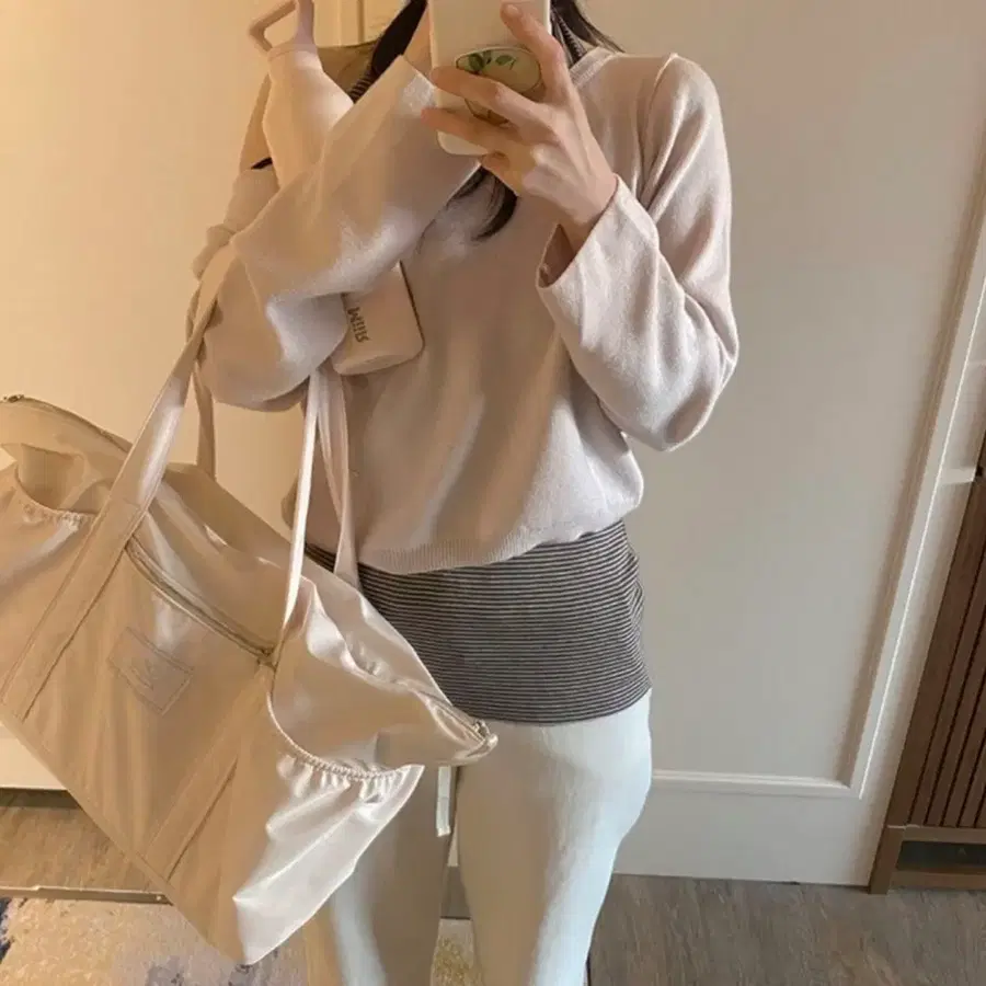 유솝 앙바 발레백 쉘핑크