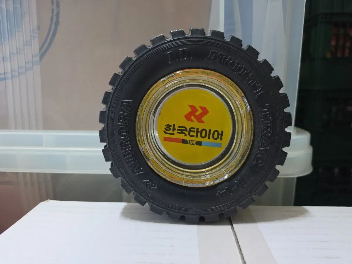 한국타이어 재털이 재떨이 타이어 바퀴 레트로 빈티지