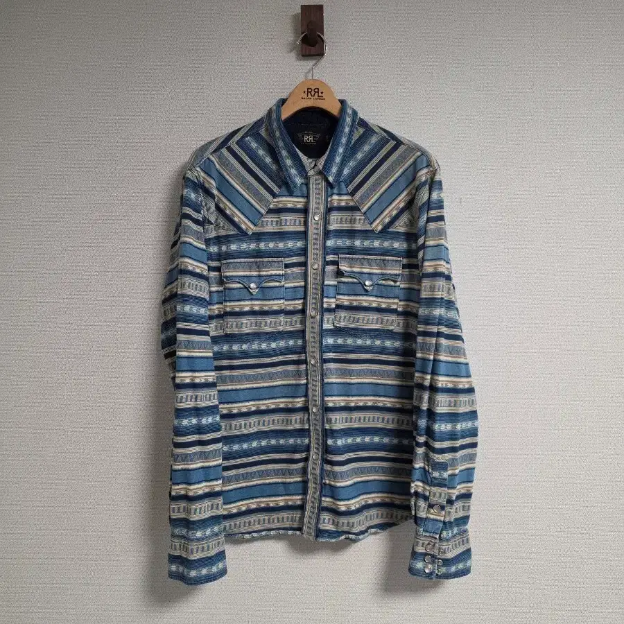 RRL 더블알엘 버팔로 웨스턴 자카드 셔츠 XL