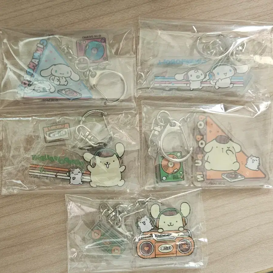두근두근 마이키링 시나모롤+폼폼푸린 세트
