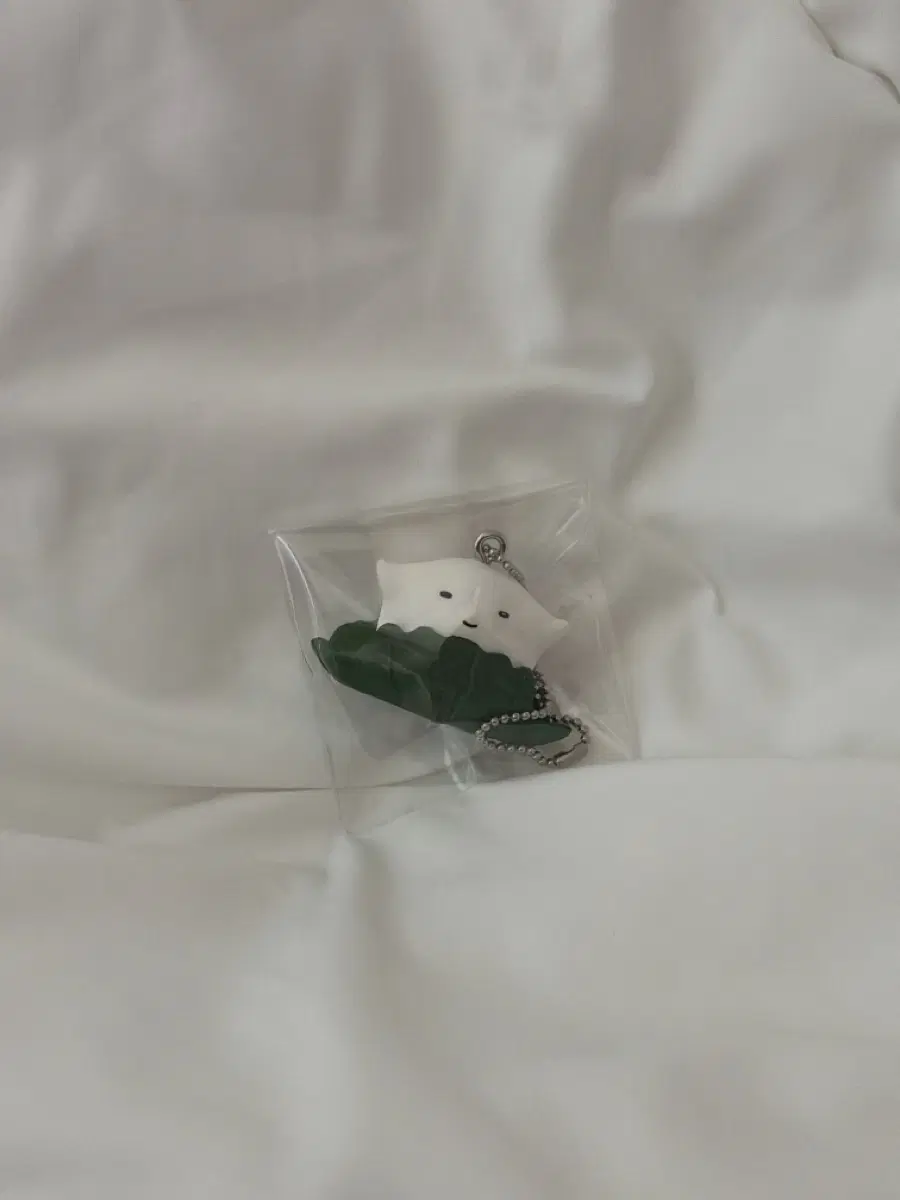 찹쌀떡 귀신 연잎 가챠 키링