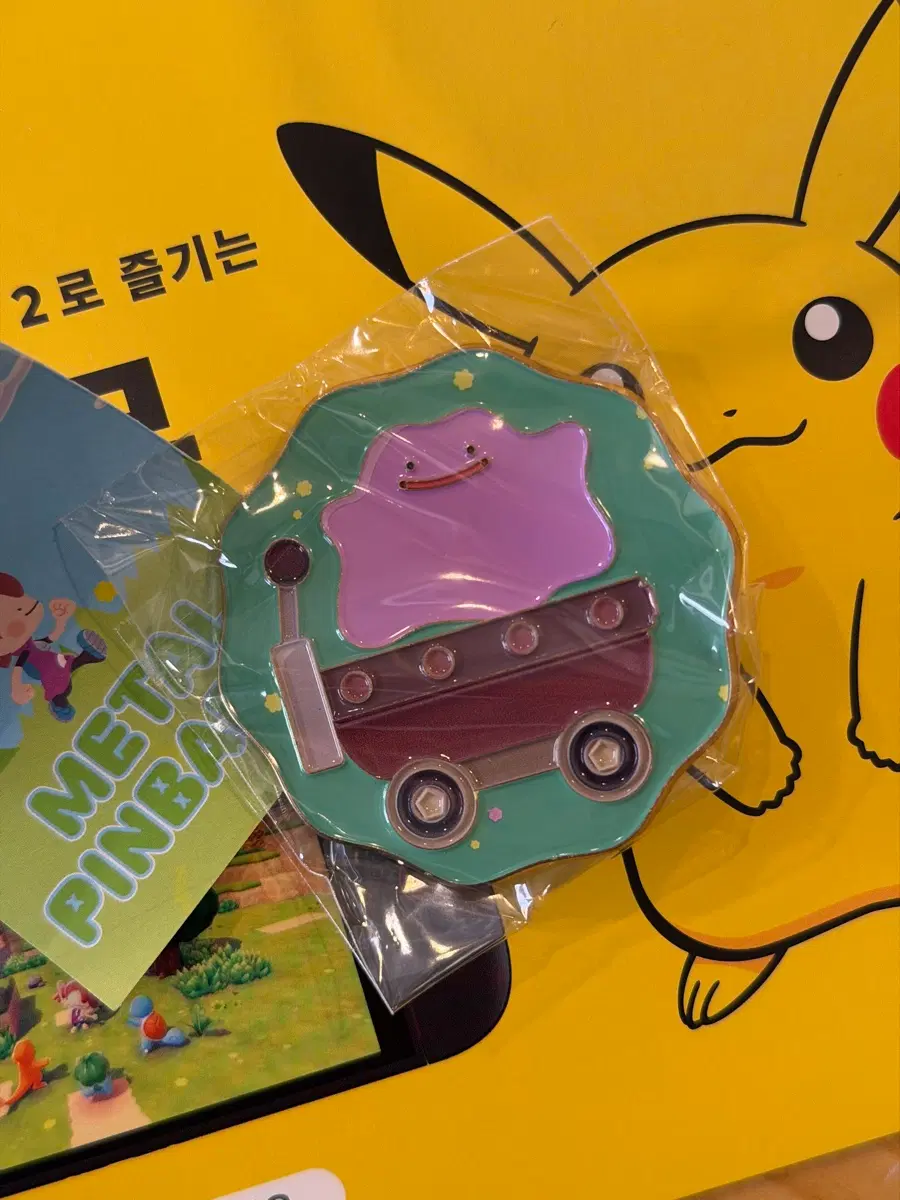 포코피아 메탈 핀뱃지 뱃지 메타몽 광차