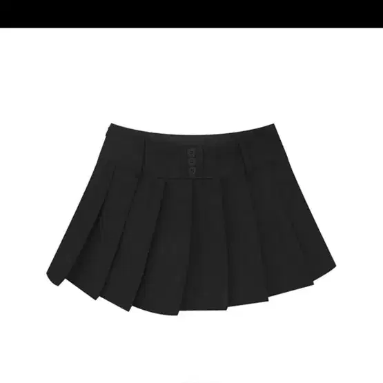 주름 미니 스커트 블랙