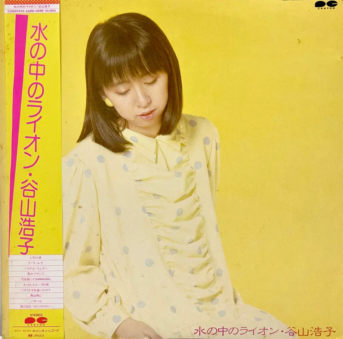 시티팝 타니야마 히로코 Hiroko Taniyama-물속의 라이온 LP