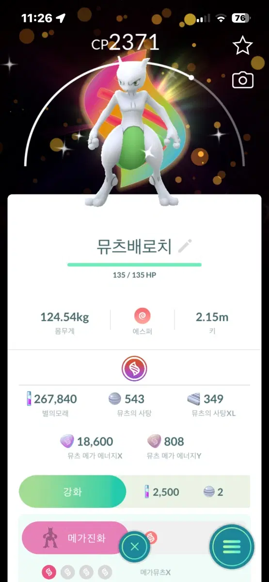 뮤츠 배로치 판매합니다
