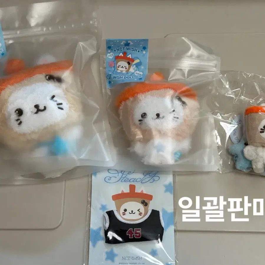 일괄) 엔시티위시 유우시 버블냥 위시돌 포켓위시돌 팬라이트키링 유니폼