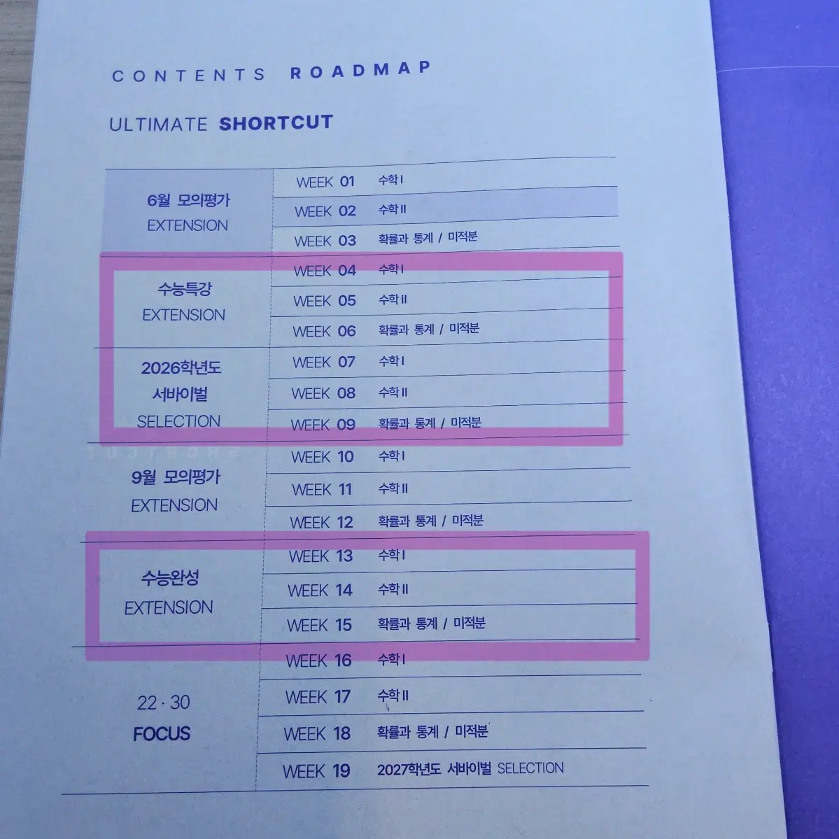 2027 시대인재 얼티밋 숏컷 일괄