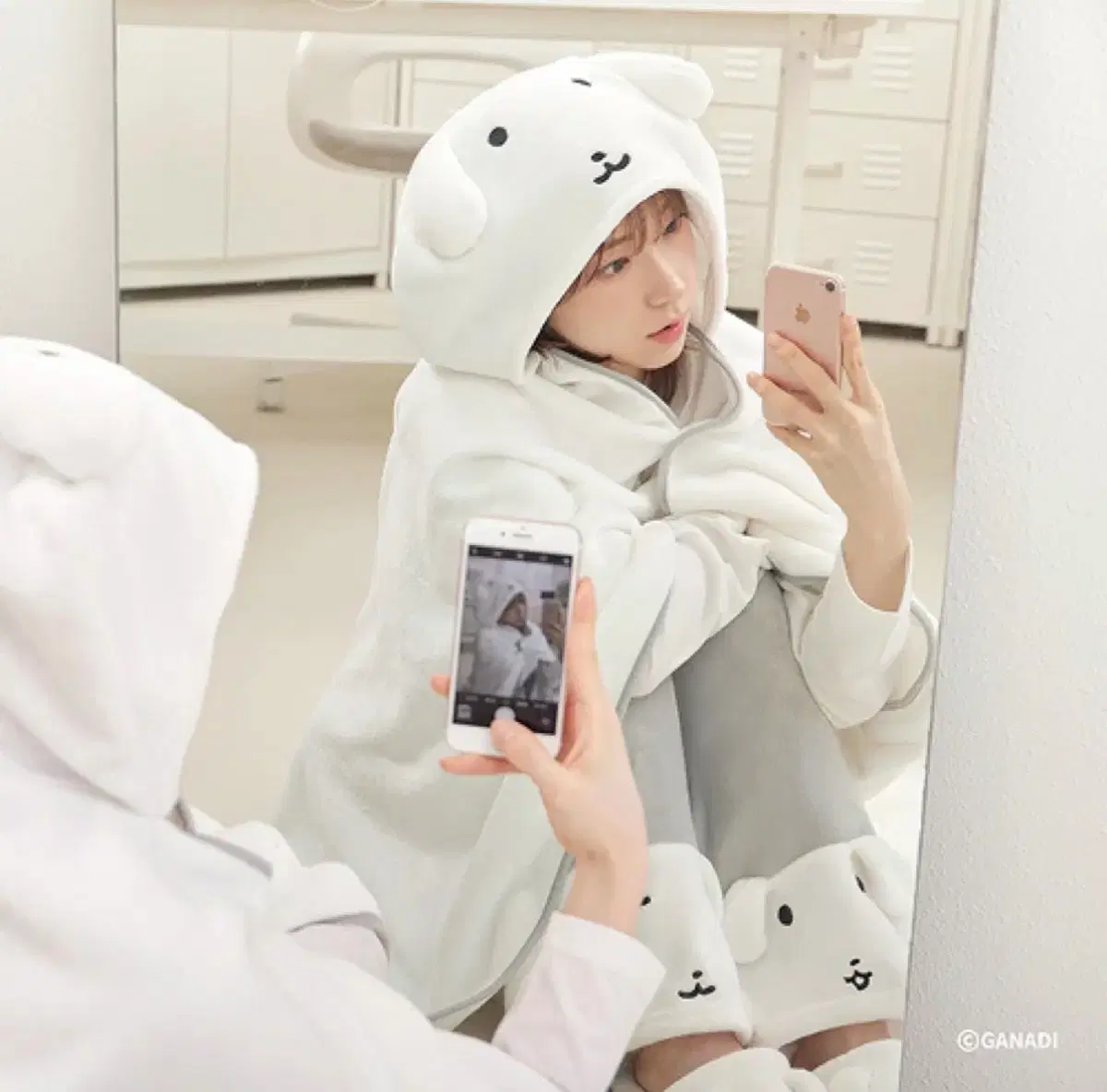 가나디 후드 담요 구매해요