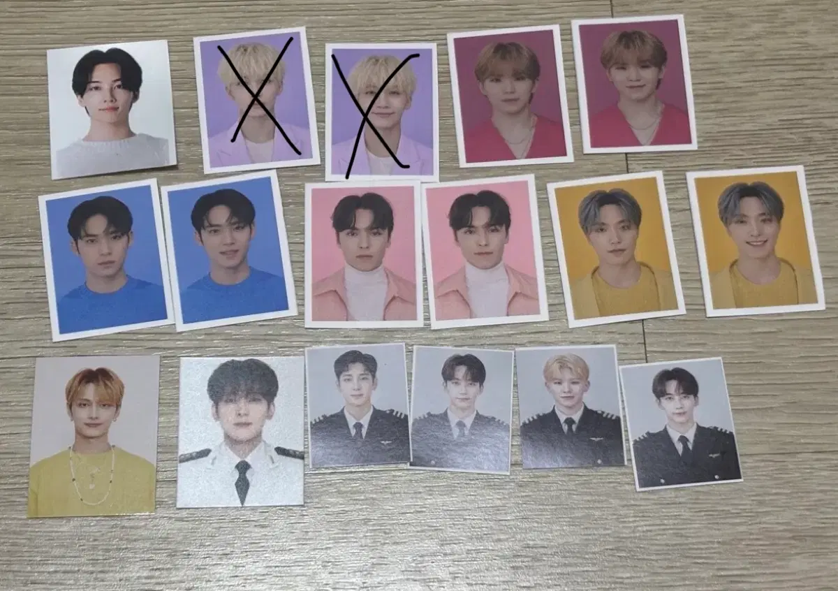 세븐틴 증명사진 일괄판매