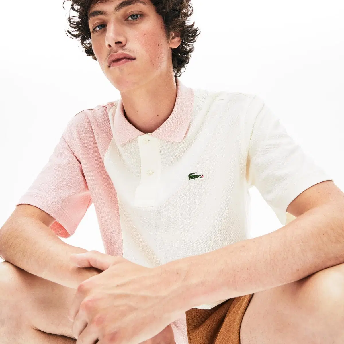 골프 르 플레르 x 라코스테 컬러블록 폴로 셔츠(GOLF le FLEUR x Lacoste Colorblock Polo)