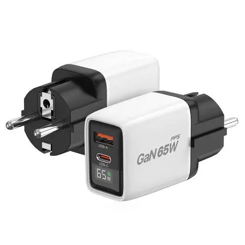 [딜러직판가/새상품]UM2 접지 고속충전 PD65W-LED 화이트 충전기