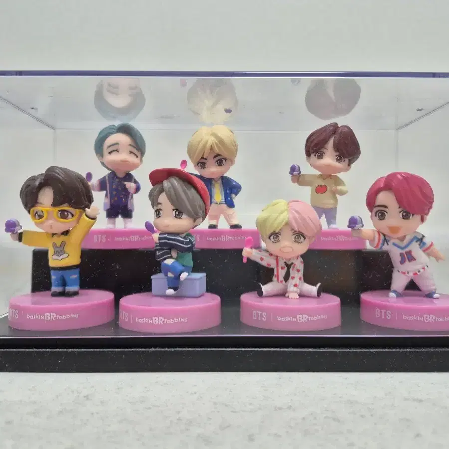 BTS 베스킨라빈스 캐릭터 굿즈 + 투명 케이스 판매