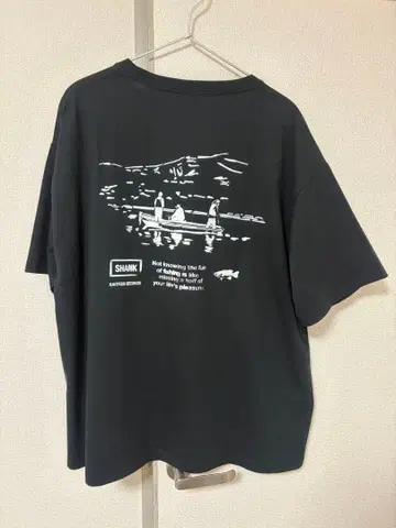 SHANK 'BOAT' T-SHIRT Black L