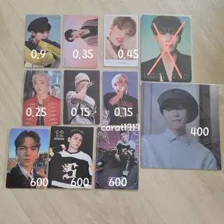 세븐틴 포카 에스쿱스 정한 버논 디노