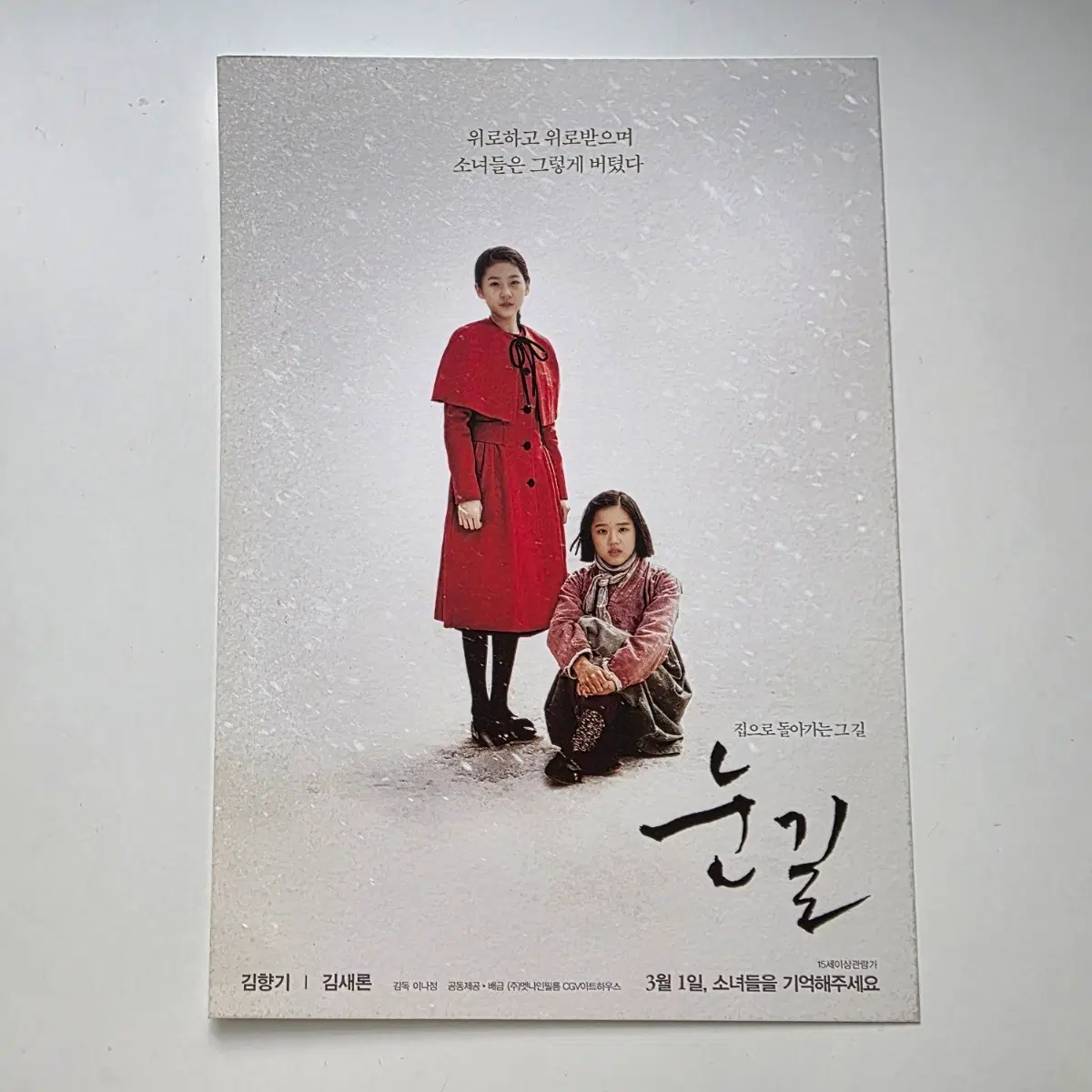 [전단지/큰엽서/A5] 눈길 2017 영화 포스터