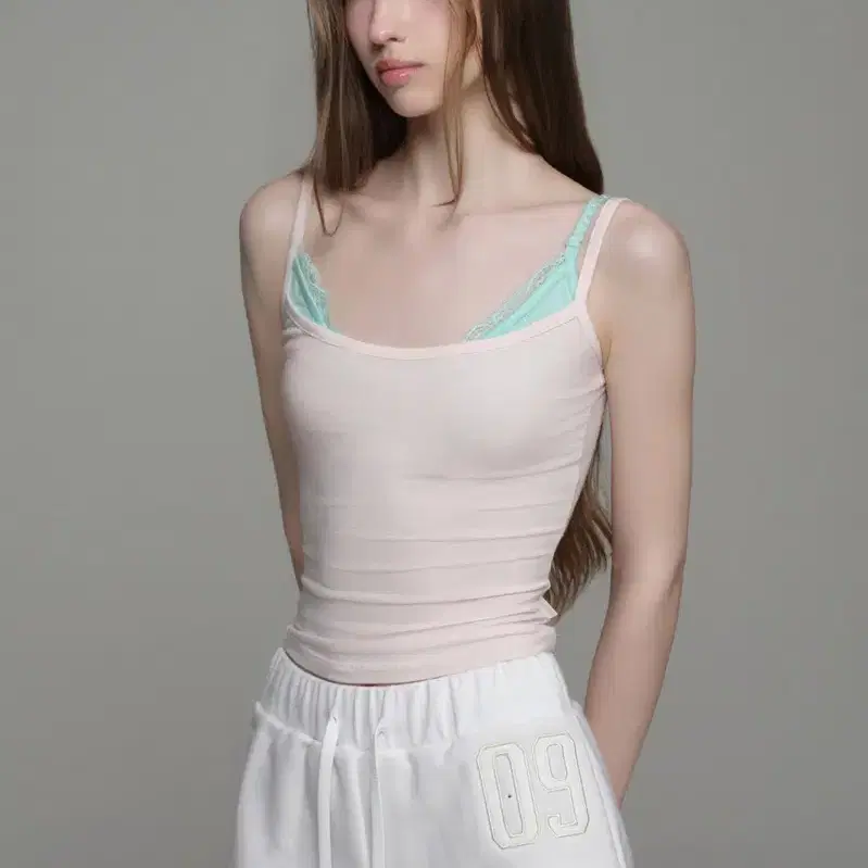 클리시어 Summer breeze layered sleeveless 썸머 브리즈 레이어드 슬리브리스 핑크 후드집업 09 넘버링