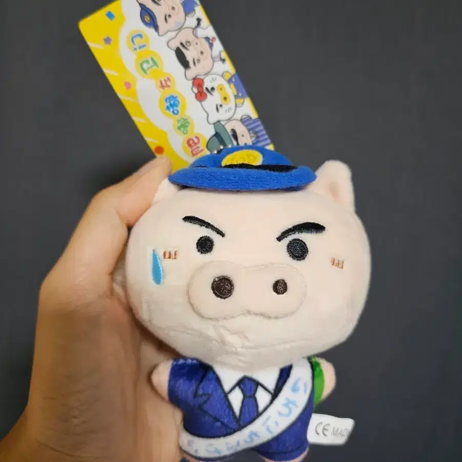짱구는 못말려 부리부리몬 부리부리 대마왕 경찰 인형 키링