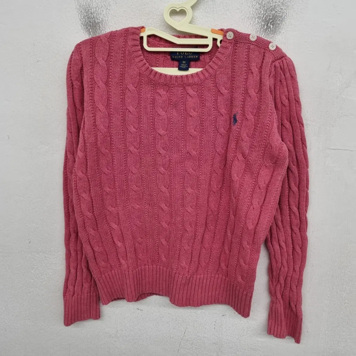 [6X size] Polo 폴로 랄프로렌 키즈 케이블 니트