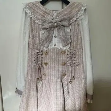 LIZLISA 트위드 셋업 핑크