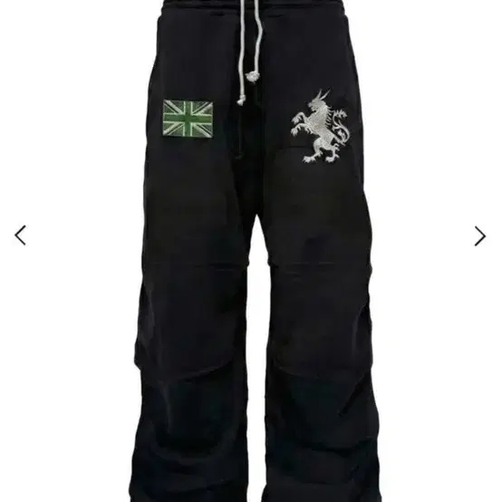 비엑세스 043Y Shadow Crest Wide Sweatpants