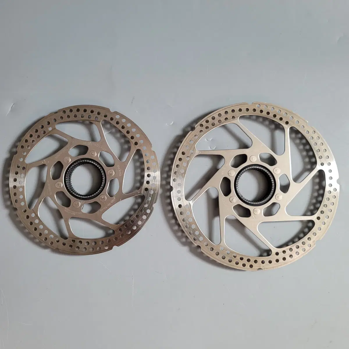 MTB 시마노 SM-RT53 160mm+180mm 센터락 디스크 로터