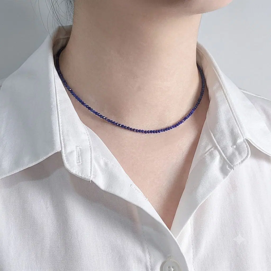 AA급 라피스라줄리 2mm 목걸이