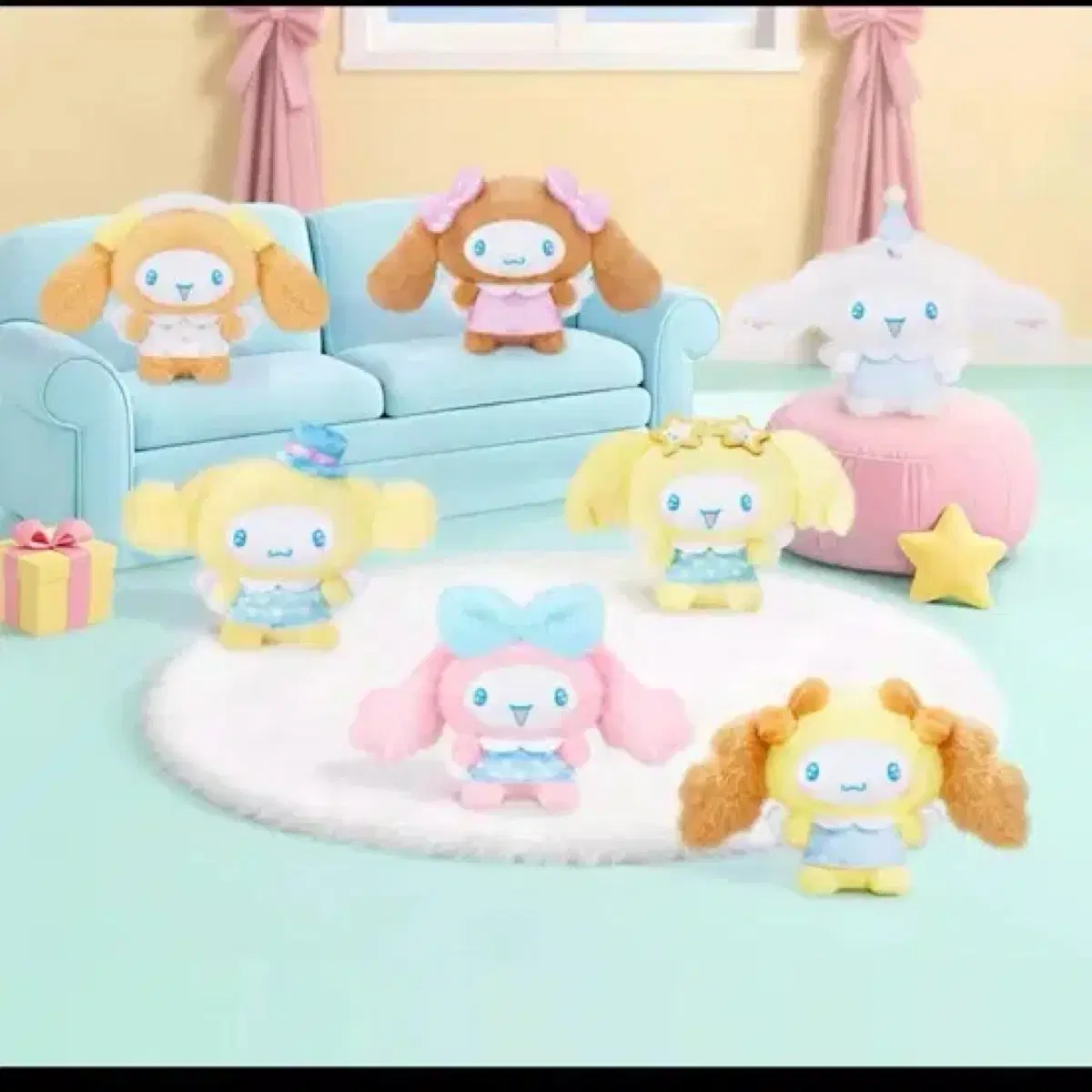 (교환/판매) 시나모롤 탑토이 스위트 프렌즈 시리즈(Cinnamoroll Sweet Friends Series) 인형 키링 블라인드 박스