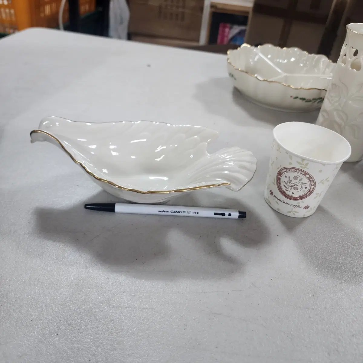 USA 레녹스 LENOX 상태좋음 기장20.5cm 비둘기볼 25000원