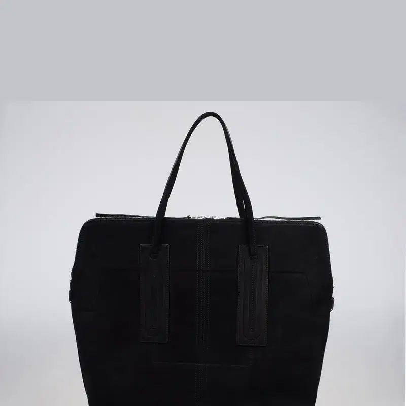 rick owens SUEDE LEATHER JUMBO SLIM SHOPPER BAG
