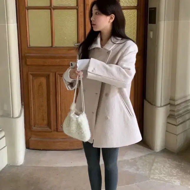 바로배송) 온드민 하프코트 핑크