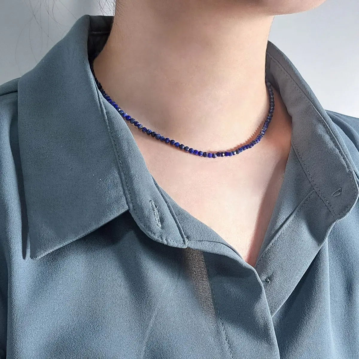 AA급 라피스라줄리 목걸이 3mm