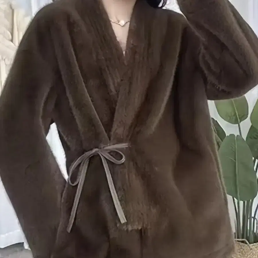 페이크밍크 자켓