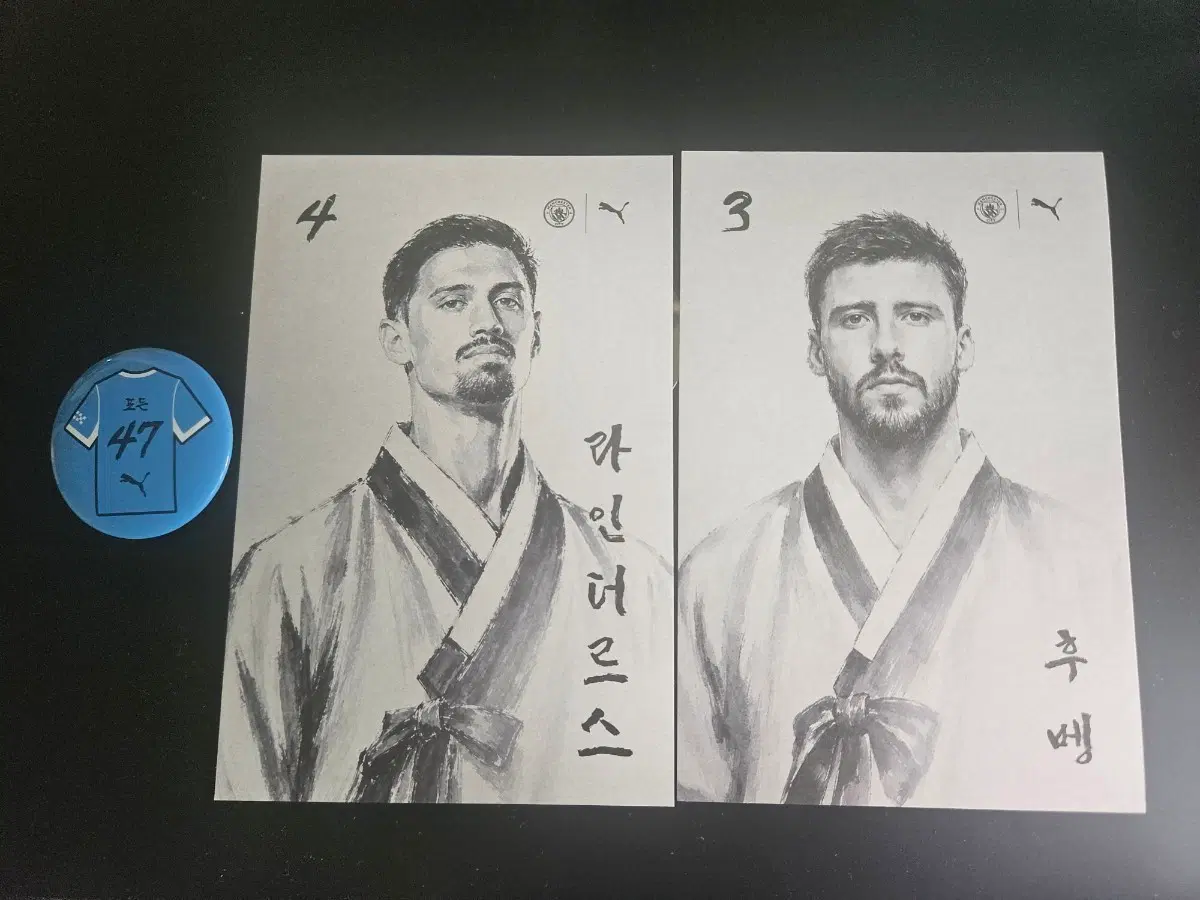 맨시티 성수 팝업 엽서, 캔 뱃지