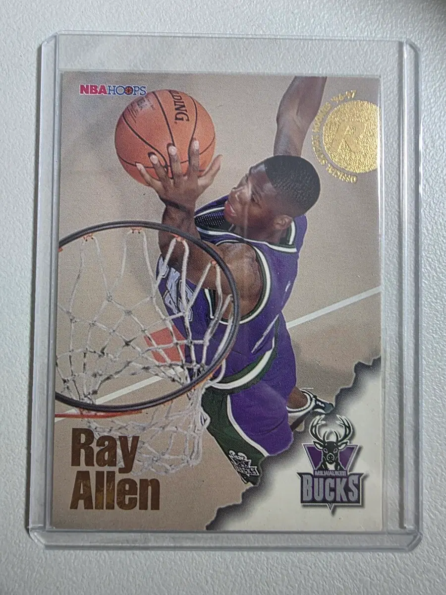 1996-97 nba 레이 알렌 스카이박스 훕스 루키 카드 밀워키벅스