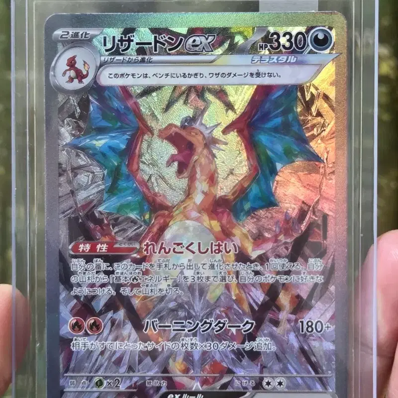 포켓몬 TCG 리자몽 ex SAR 흑염의 지배자 (일어판)
