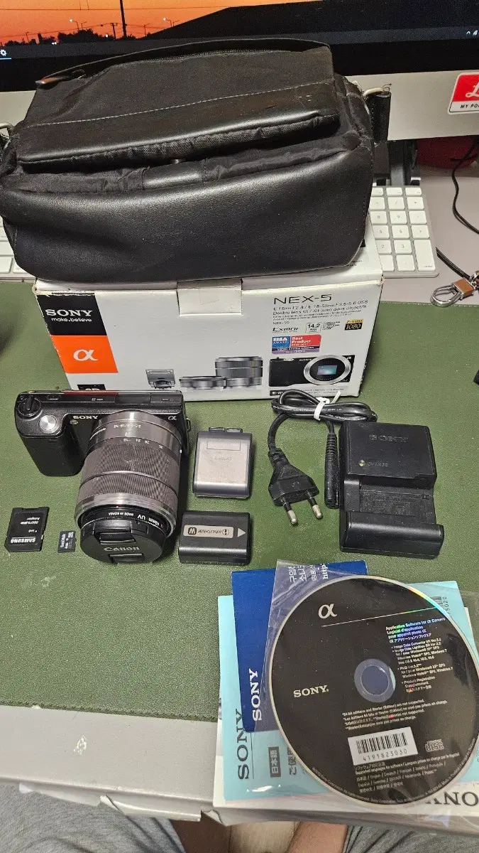 소니 NEX-5 더블렌즈 박풀