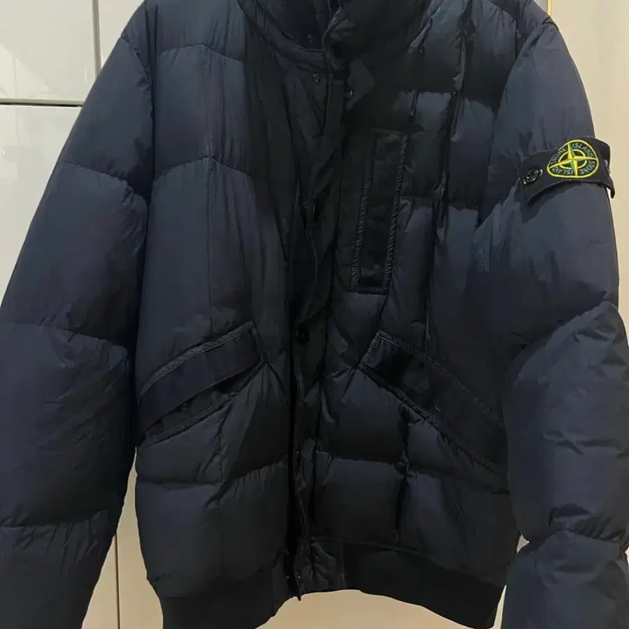스톤아일랜드 크링클랩스 다크네이패딩 100~105
