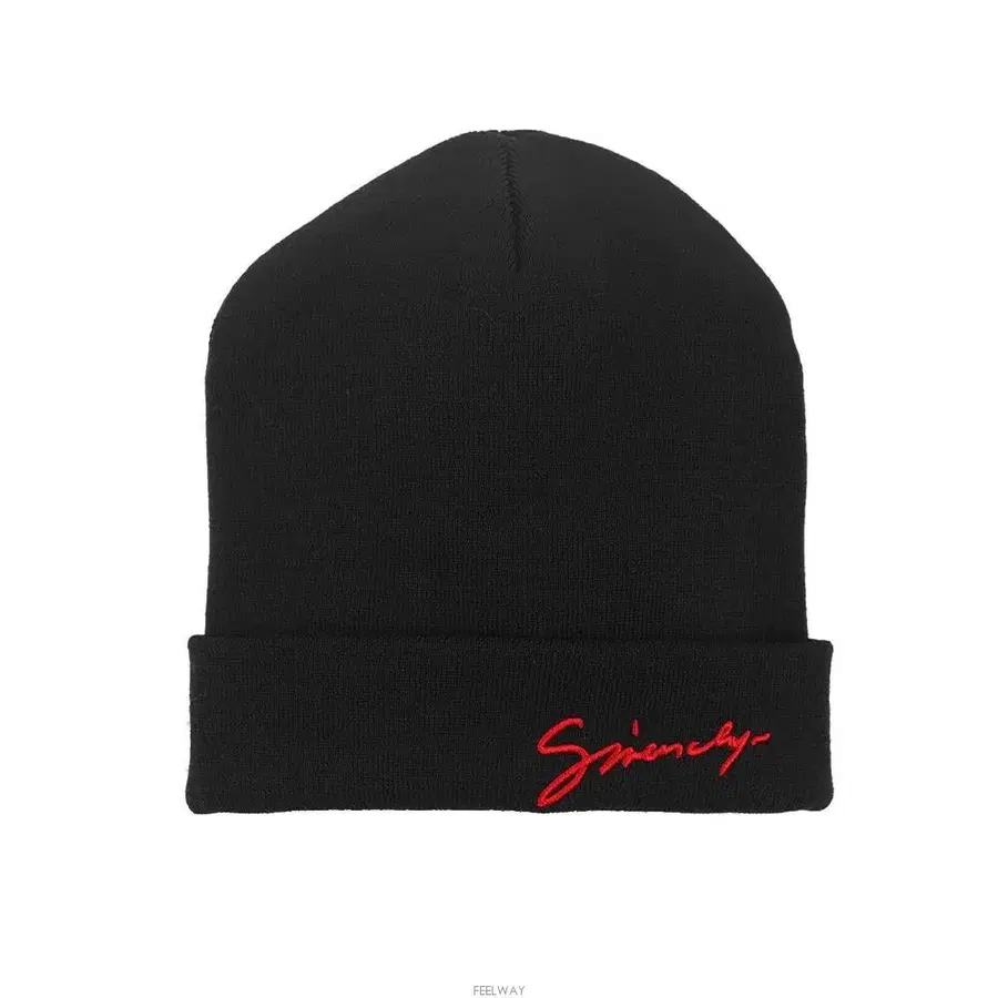 GIVENCHY UNISEX SCRIPT LOGO WOOL BEANIE