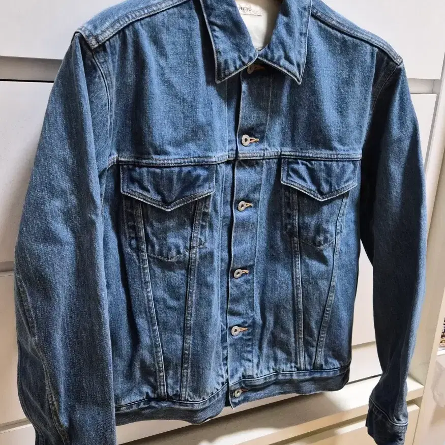 [L] 후지토(FUJITO) 카우보이 데님자켓 USED BLUE