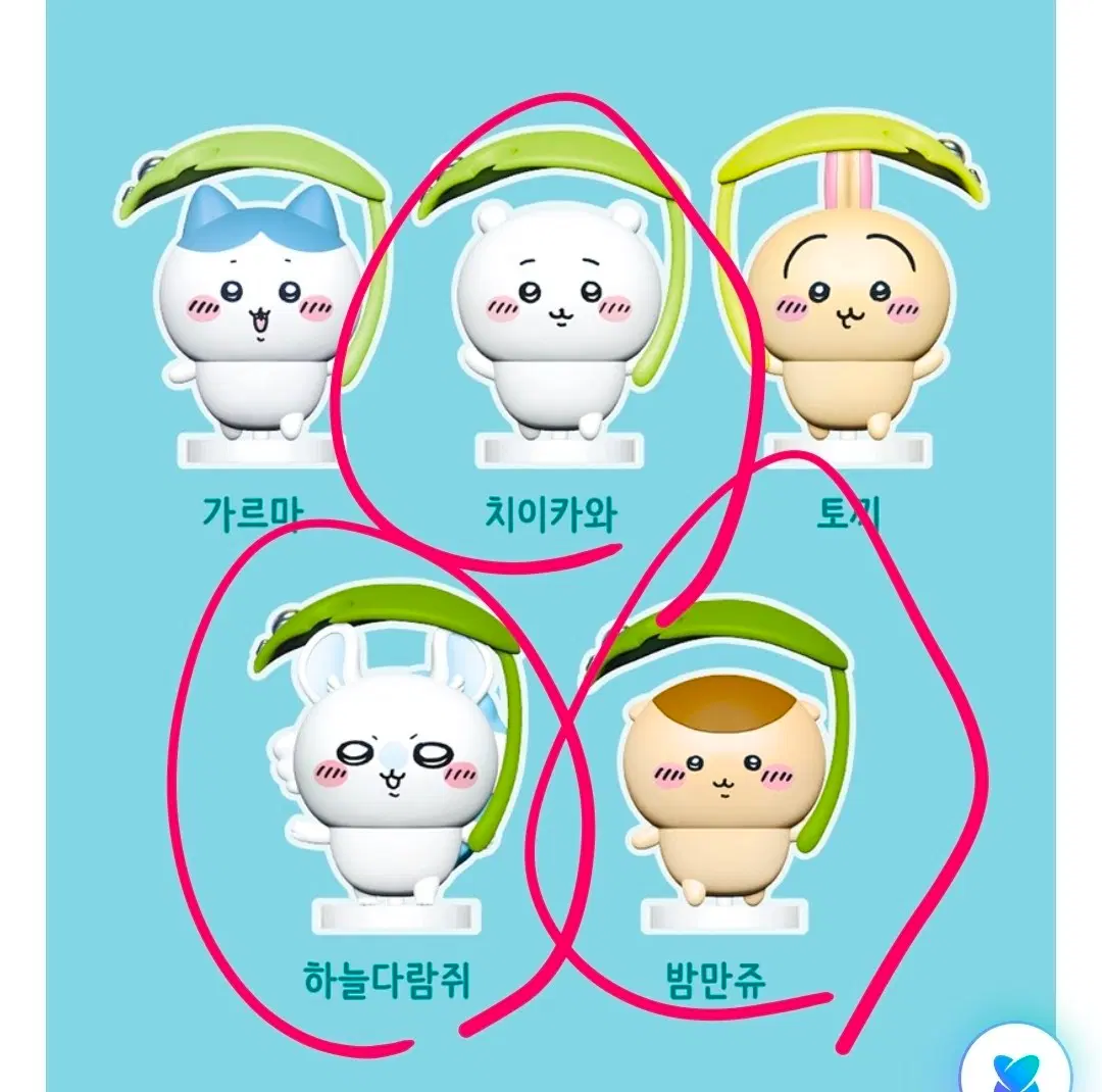 치이카와 먼작귀 우산 피규어