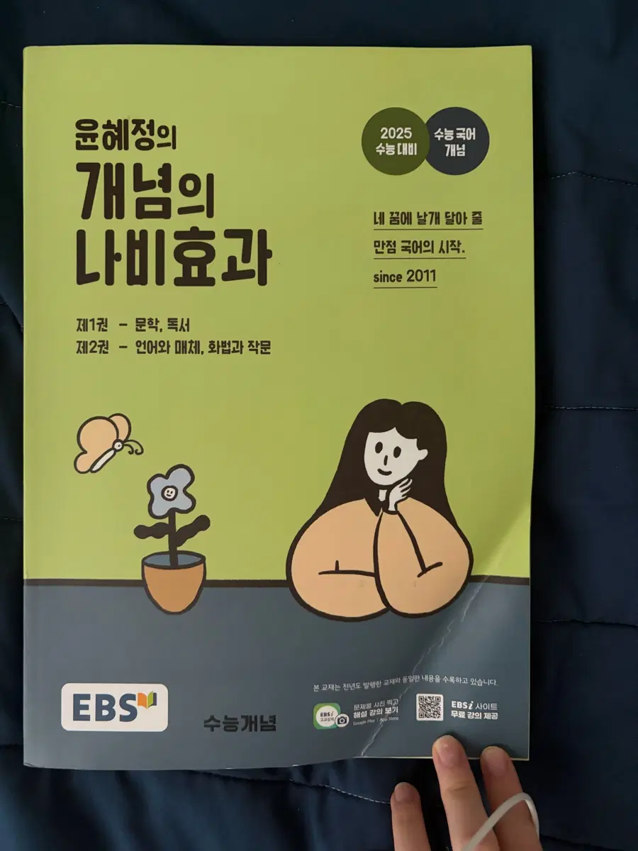 윤혜정 개념의 나비효과 수능 국어 문제집 2025 수능 대비