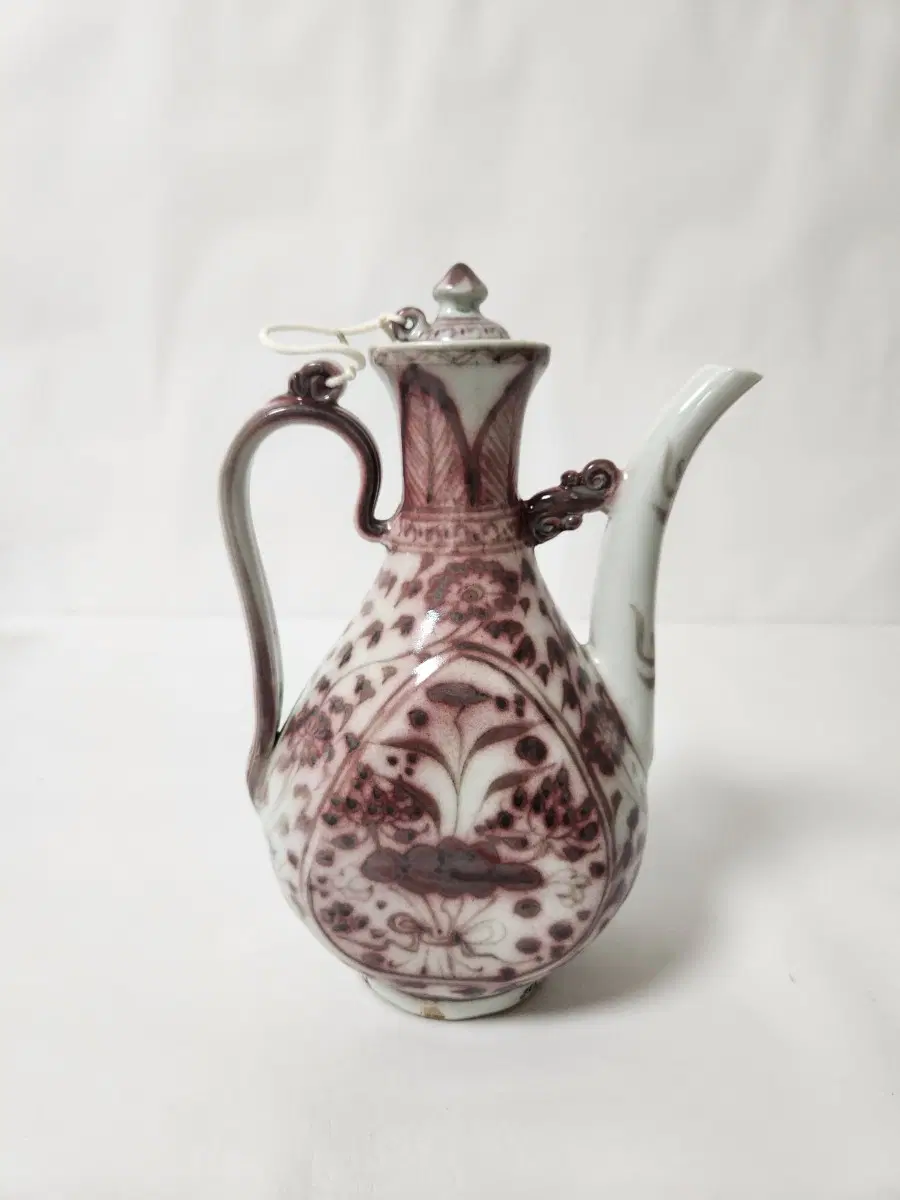 유리홍 주자 높이21.5cm폭14cm 중국도자기