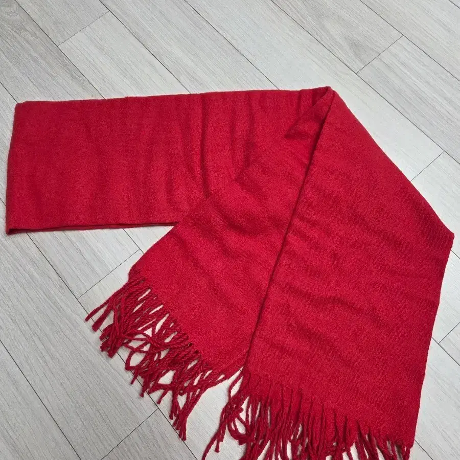 목도리 예쁜빨강