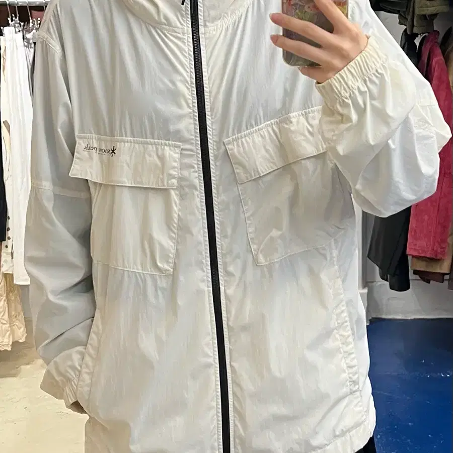 snow peak 화이트 바람막이