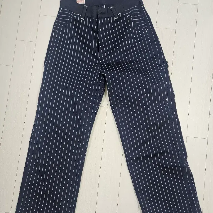 브론슨 LOT952 HBT 화이트 네이비 스트라이프 팬츠 32 / 실착 2회